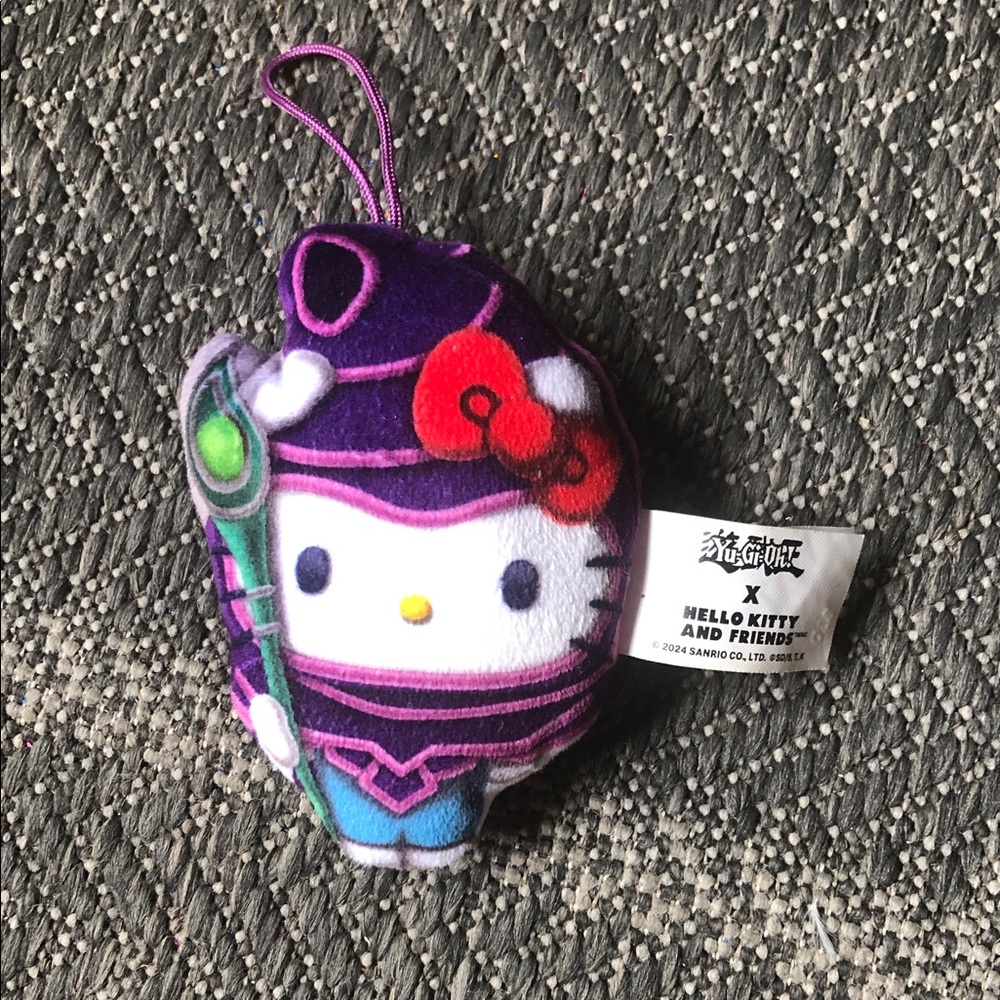 Yu-Gi-Oh Hello Kitty Plush mini stuffed in Purple, Red, White